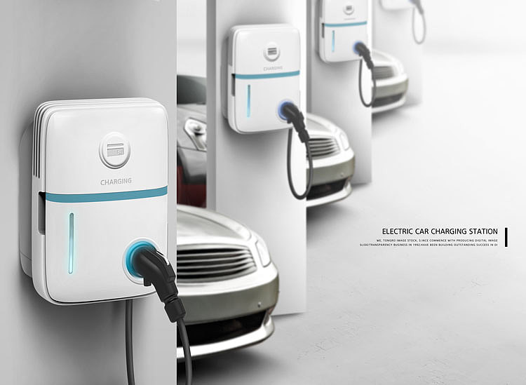 环保充电桩新能源汽车智能自动驾驶泊车海报展板设计（图ZMjQ5MTE2MDMy） - 海报 - 站酷设计师海爆君原创素材 - 站酷ZCOOL