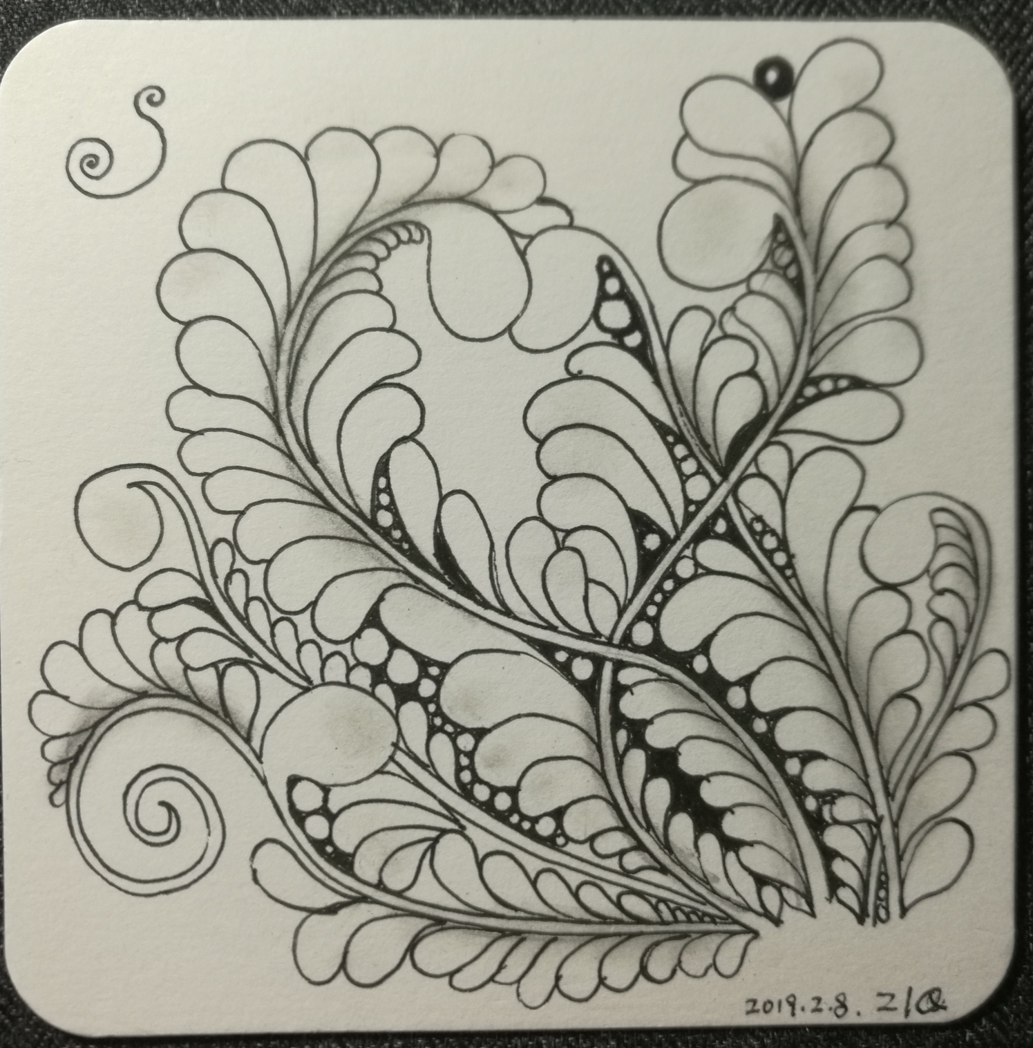 涂鸦禅绕画(102)|平面|图案|空谷幽l - 临摹作品 - 站酷 (zcool)