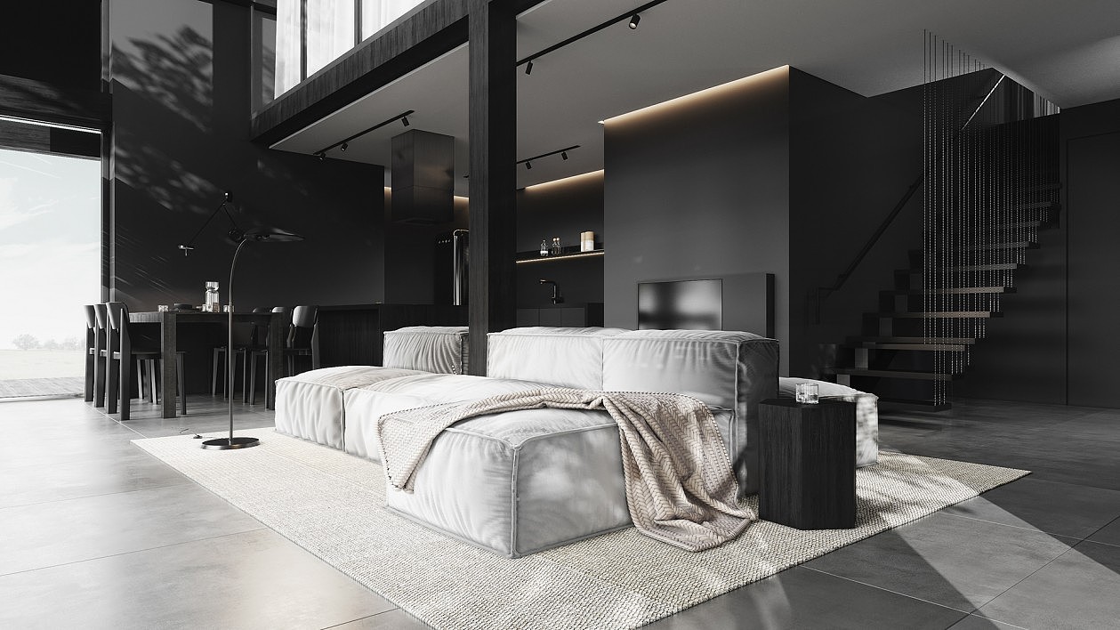 黑色系空间简约高级