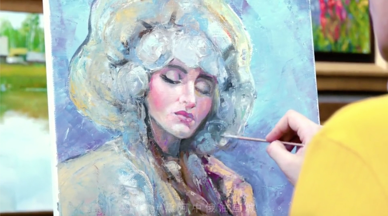 黑河中俄油画城