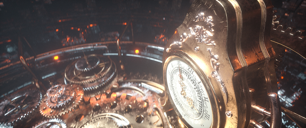 C4D场景练习：被遗忘的时间