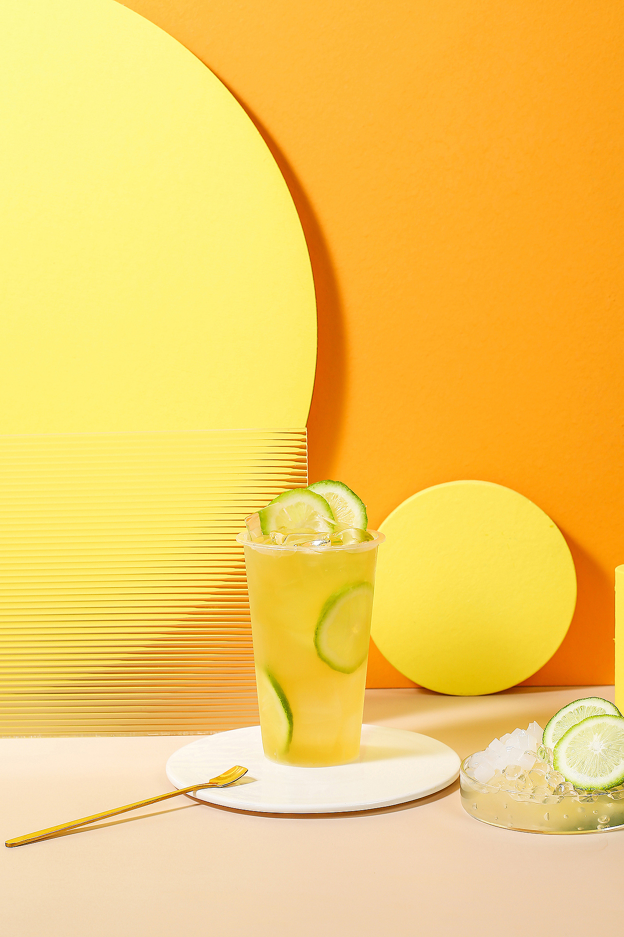 饮料饮品奶盖茶柠檬茶拍摄摄影