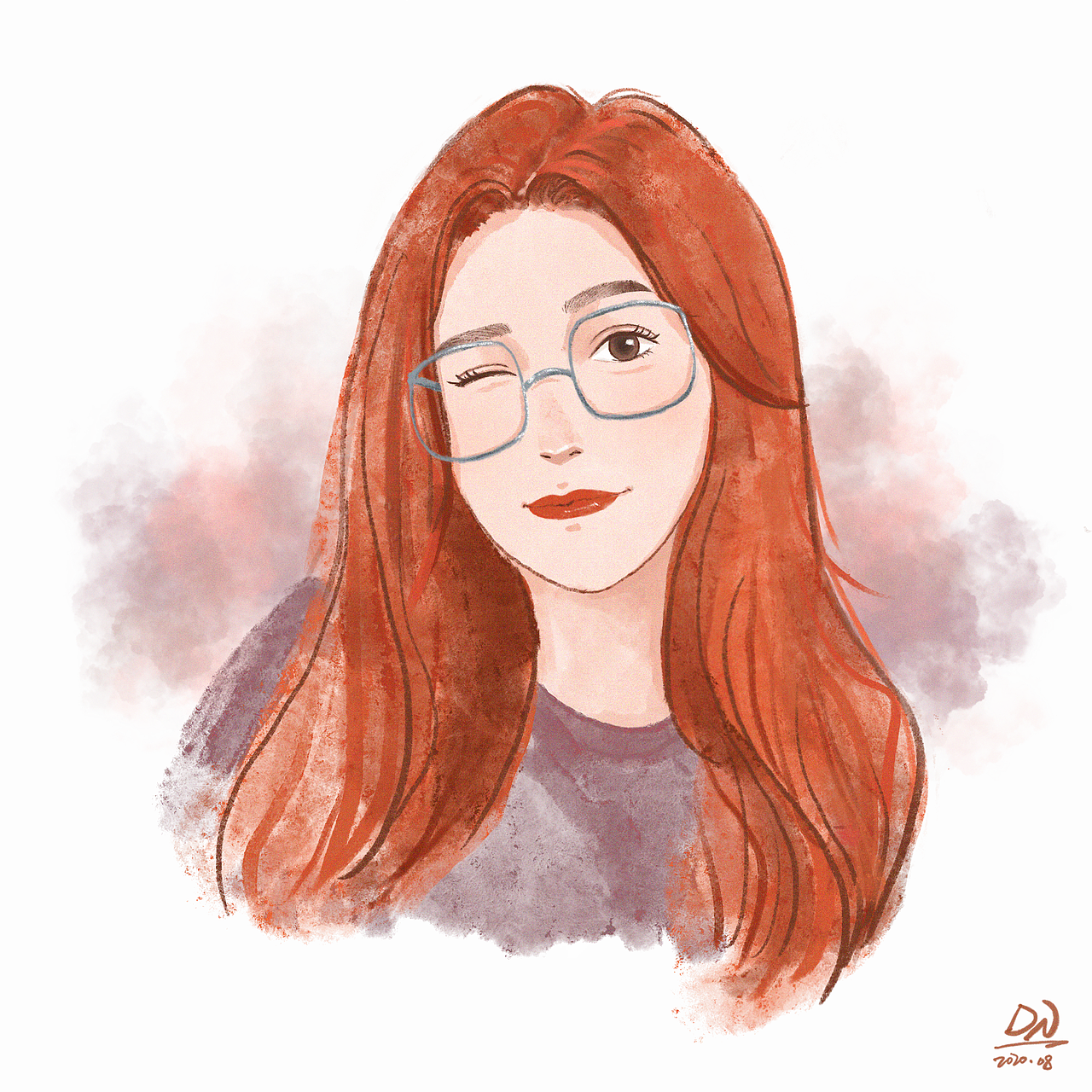 平面PS板绘Procreate手绘人物插画（图ZMjE4ODYwNDAw） - 创作习作 - 站酷设计师一颗小呆梨原创素材 - 站酷ZCOOL