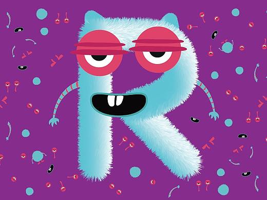 字体设计毛茸茸可爱