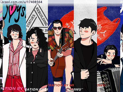 乐队的夏天系列插画