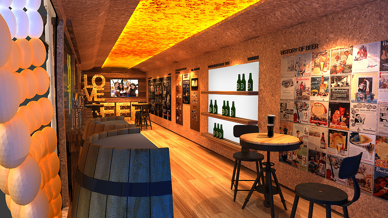 百威互動(dòng)大巴車（圖ZODM1NTY1NTY=） - 其他三維 - 站酷設(shè)計(jì)師danielkou原創(chuàng)素材 - 站酷ZCOOL