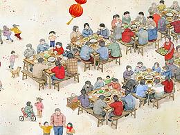 中国风儿童插画   画面