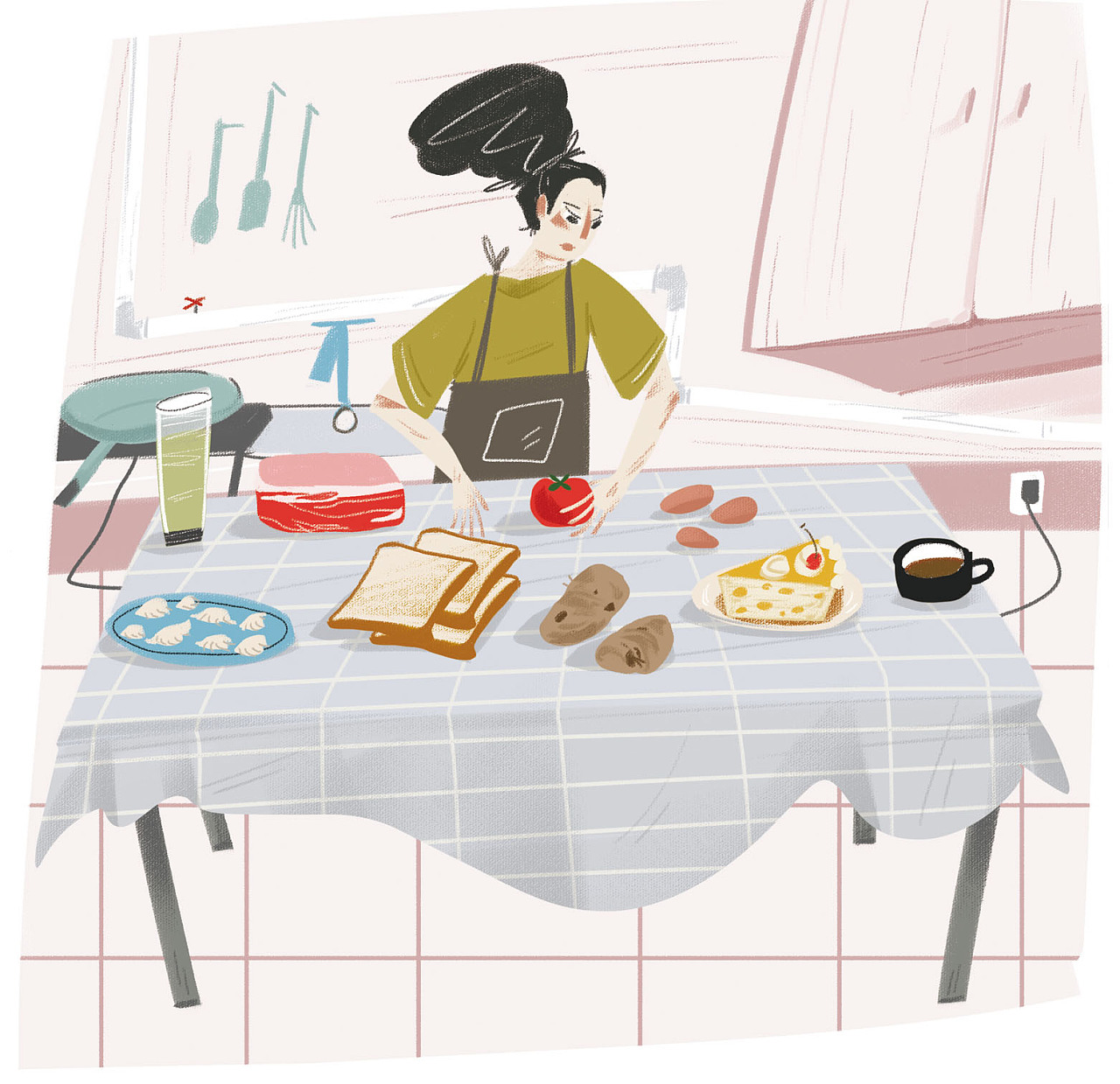 一组和厨房有关的插画～|插画|创作习作|沉清Evechan - 原创作品 - 站酷 (ZCOOL)
