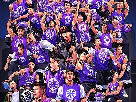 李宁反伍叁加壹篮球插画集 街球美漫