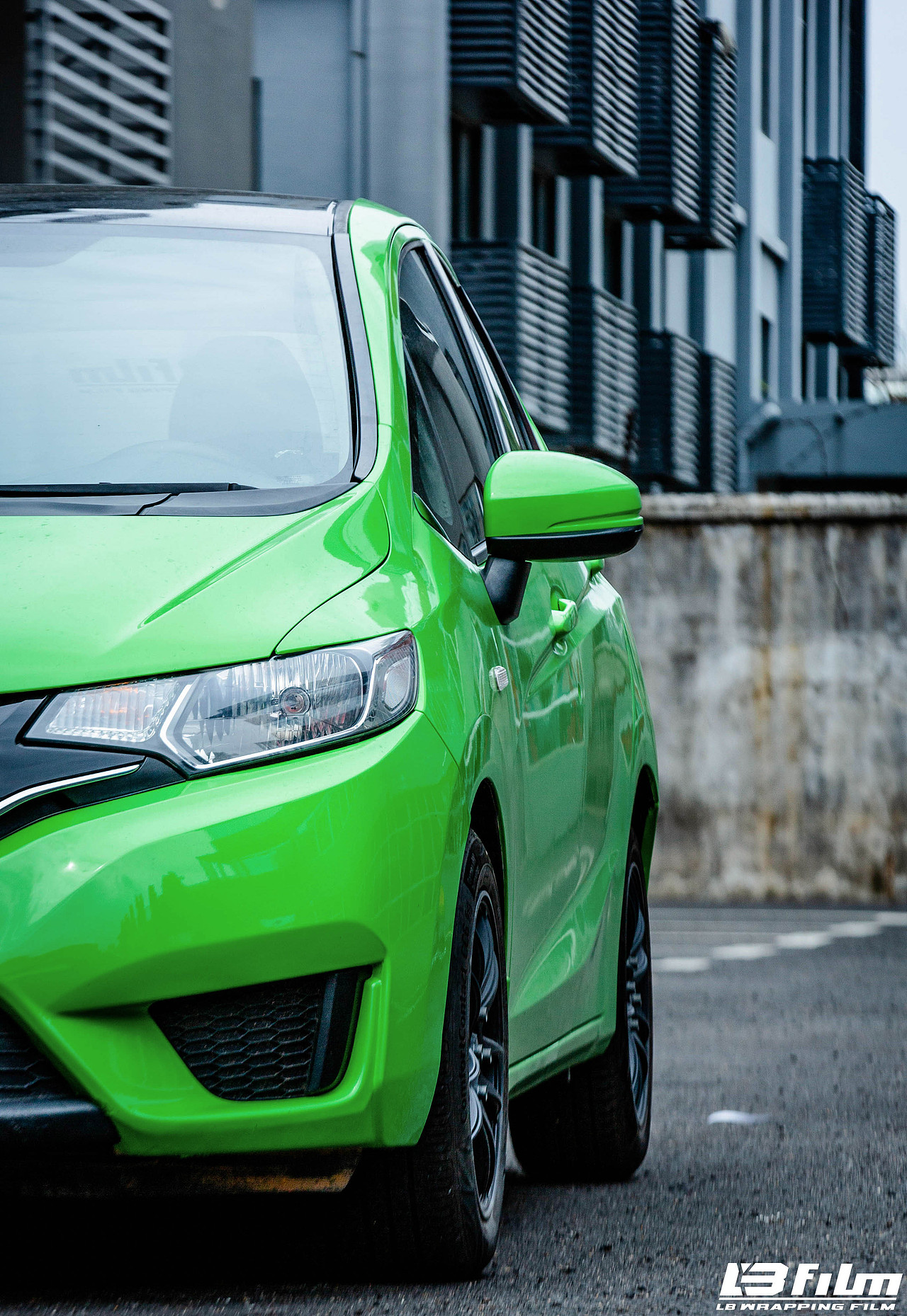 飞度gk5保时捷蜥蜴绿