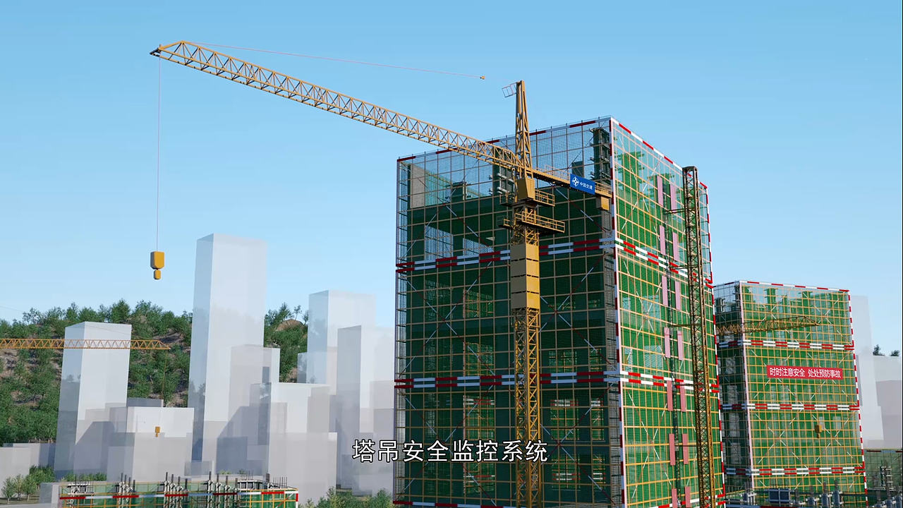 三维工程施工投标市政房建BIM桥梁隧道地盾构演示动画