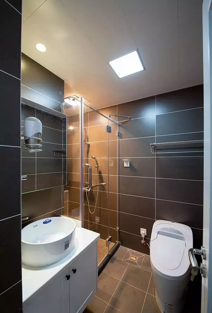 郑州亚星盛世110平三居室装修,日式风格就是接地气---卫生间