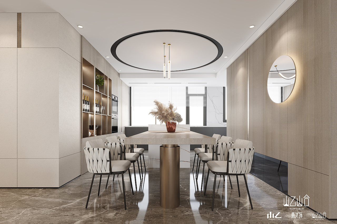 意式轻奢丨河南商丘山水湖城 160平 ~异地设计