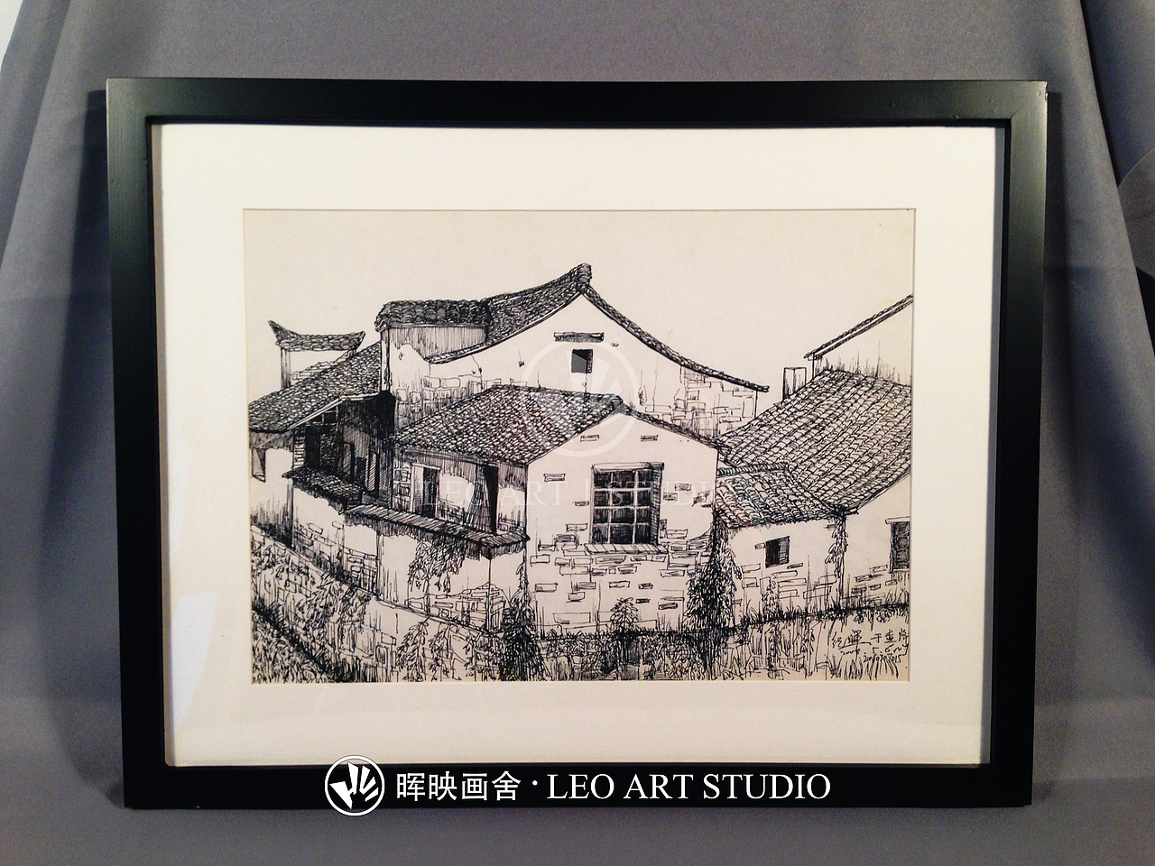 《查济村钢笔写生》