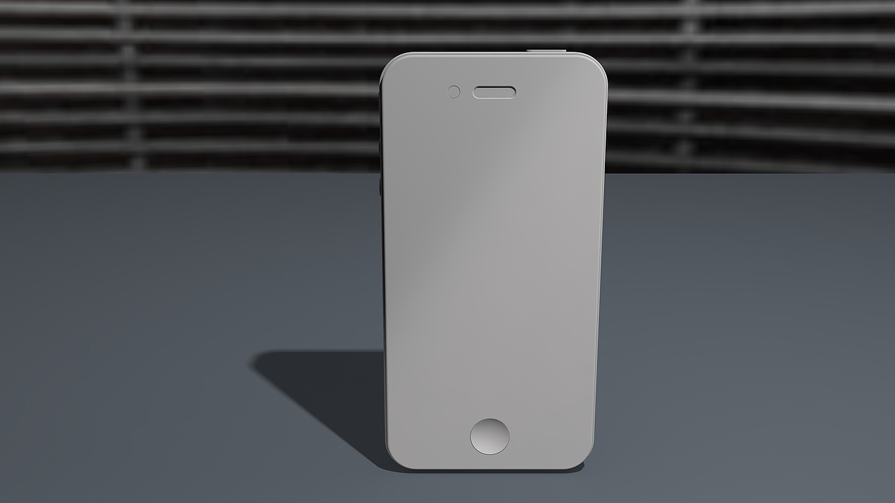 iPhone 4手机渲染图C4D