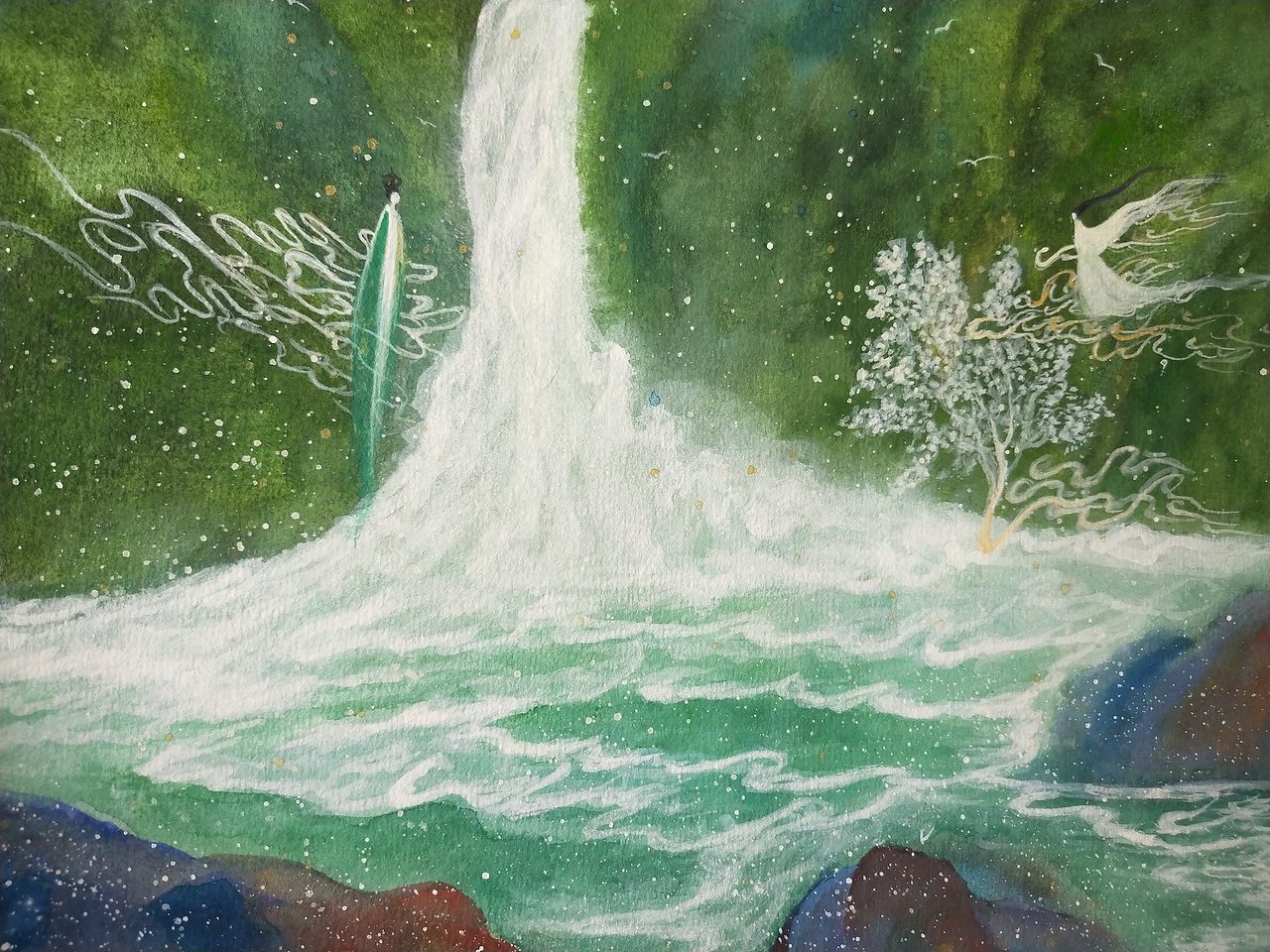 山有神話 系列18（圖ZMTMwMDcyMjQw） - 繪畫 - 站酷設(shè)計師深海里的夢原創(chuàng)素材 - 站酷ZCOOL