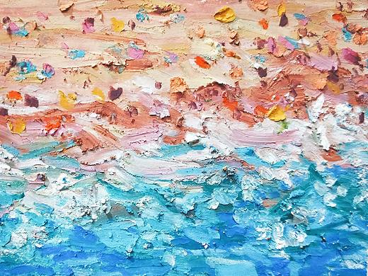 油画棒风景画