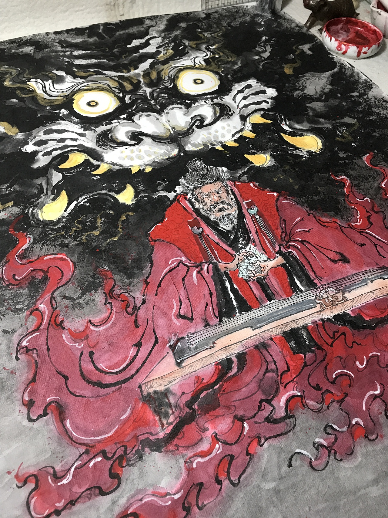 上善凡品原创作品,《依依东望》_尹鸣鸿-站酷zcool