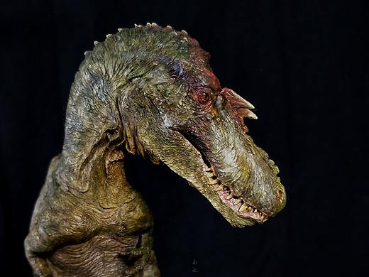 涂装作品丨野火 蛇发女怪龙对战恐鳄