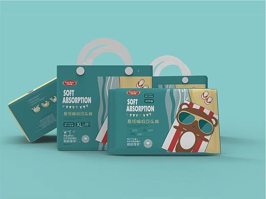 「Kele Bear 可乐熊母婴纸尿裤」包装设计
