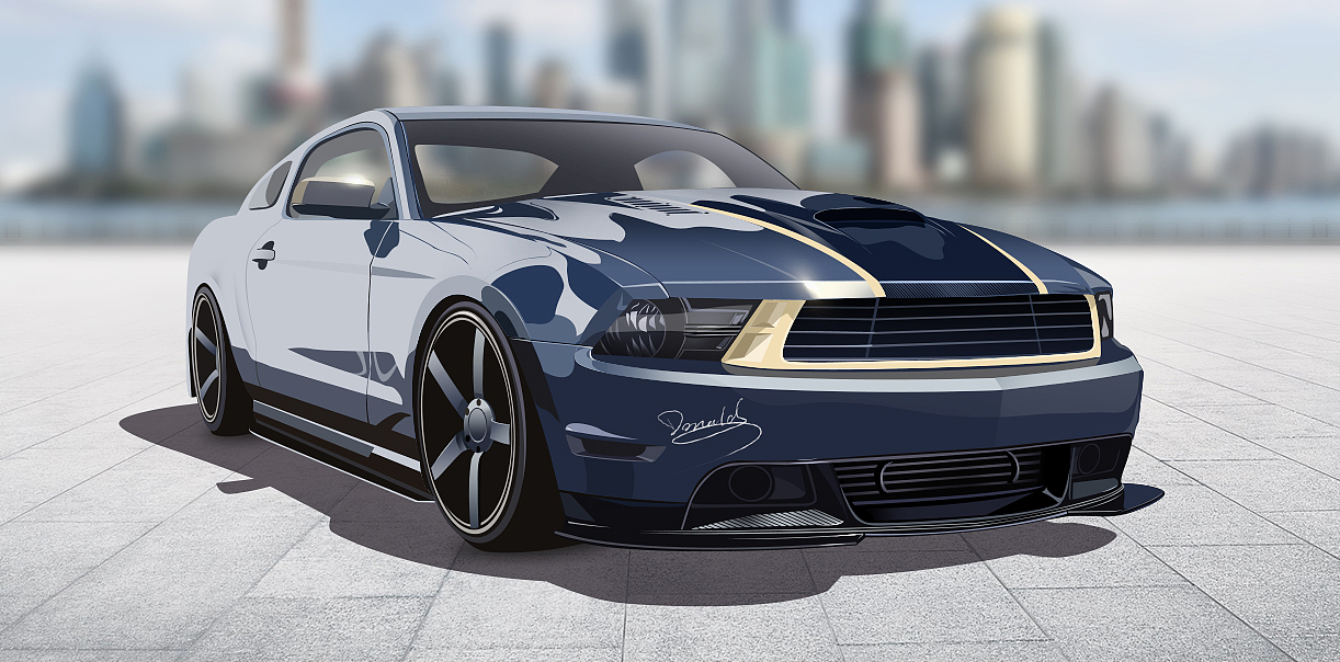 福特野馬（圖ZMjMxODU4MTI=） - 創(chuàng)作習(xí)作 - 站酷設(shè)計(jì)師Doncer原創(chuàng)素材 - 站酷ZCOOL