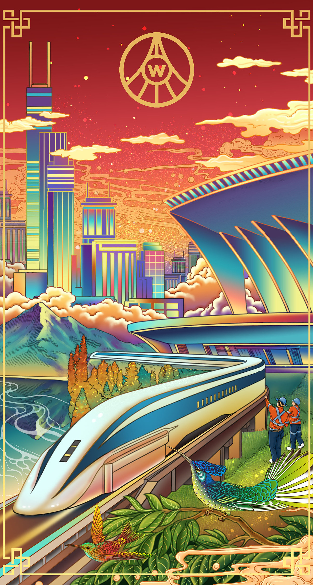 一带一路（五粮液酒）（图ZMTc3OTMzNTQ0） - 商业插画 - 站酷设计师林啊馒原创素材 - 站酷ZCOOL