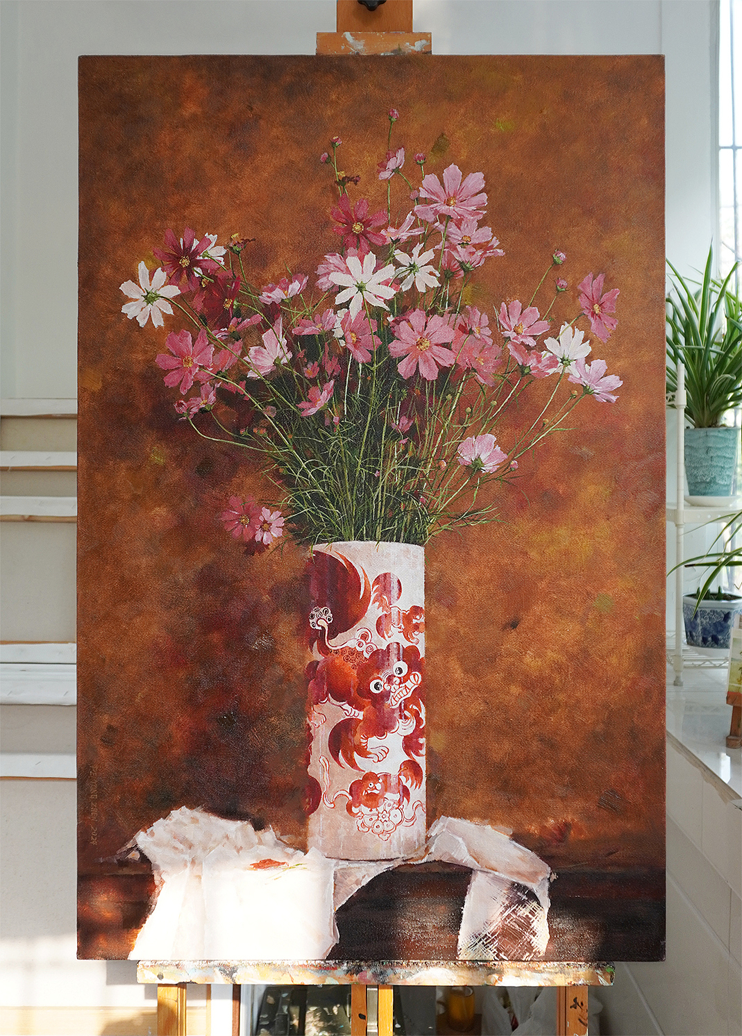 格桑花开 /原创油画