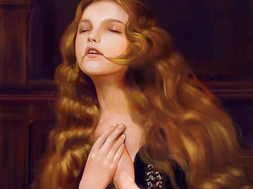 祈禱的少女（個(gè)人主頁-ZMzAxNjQ4MDA=） - 創(chuàng)作習(xí)作 - 站酷設(shè)計(jì)師木子李JX原創(chuàng)素材 - 站酷ZCOOL