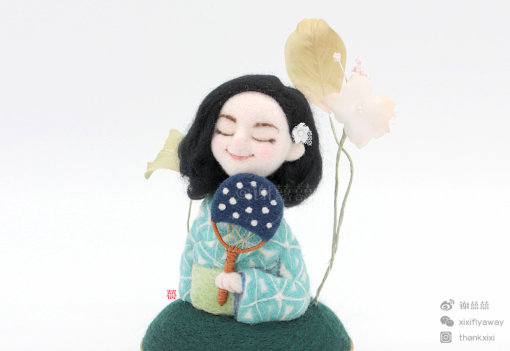 囍囍的羊毛毡 之 人偶林竹酱（图ZOTQ0MDM3NzY=） - 其他手工艺 - 站酷设计师谢囍囍原创素材 - 站酷ZCOOL