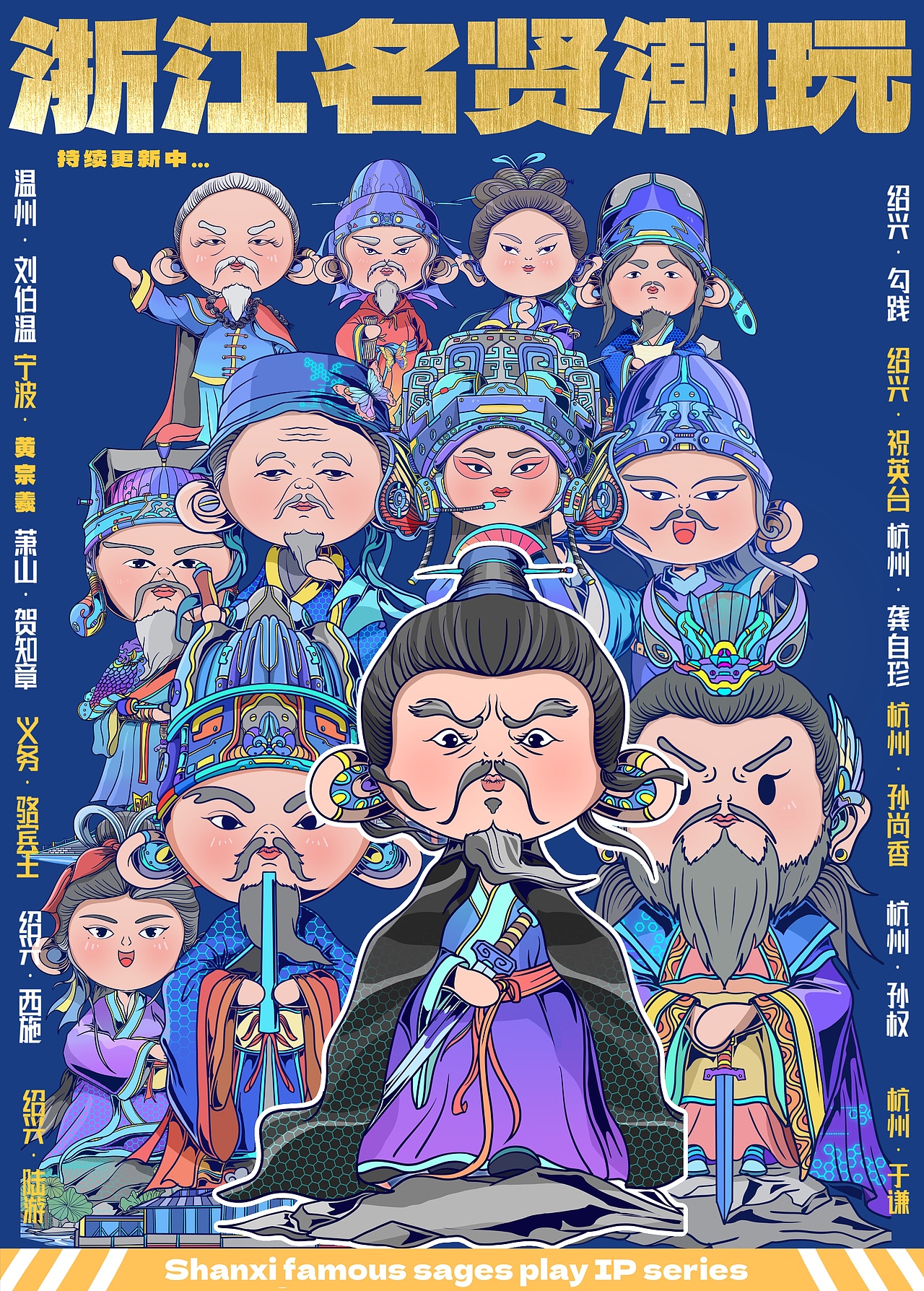 全国名贤潮玩IP设计——各省合集来喽