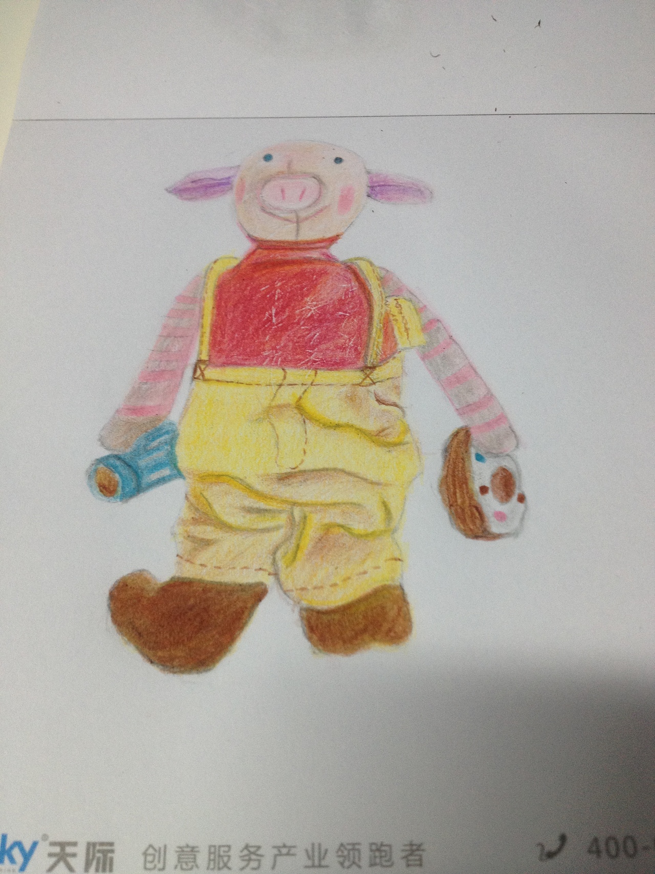 开始绘画光影，皱褶部分处理很难，一度掉了很多头发