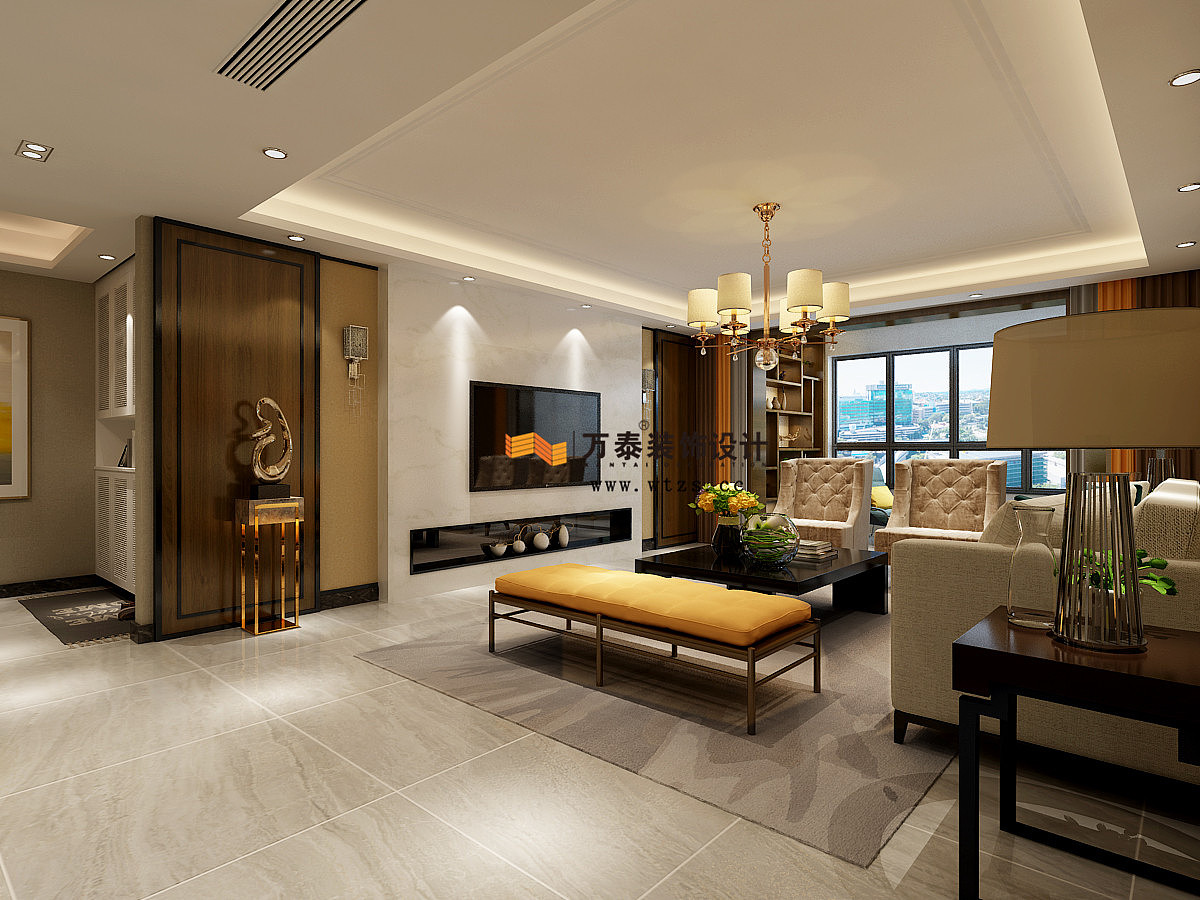 济南万泰装饰漫山香墅麓府170装修案例
