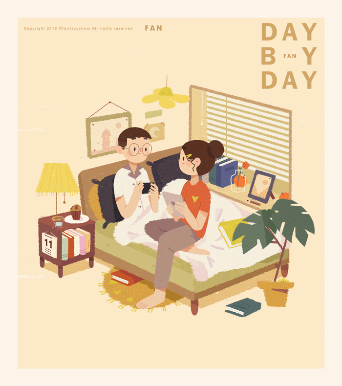 两个人（图ZMTMzNTM4Mzg4） - 商业插画 - 站酷设计师饭太稀Fan原创素材 - 站酷ZCOOL