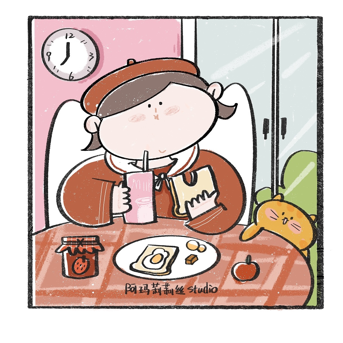 阿玛莉莉丝原创插画