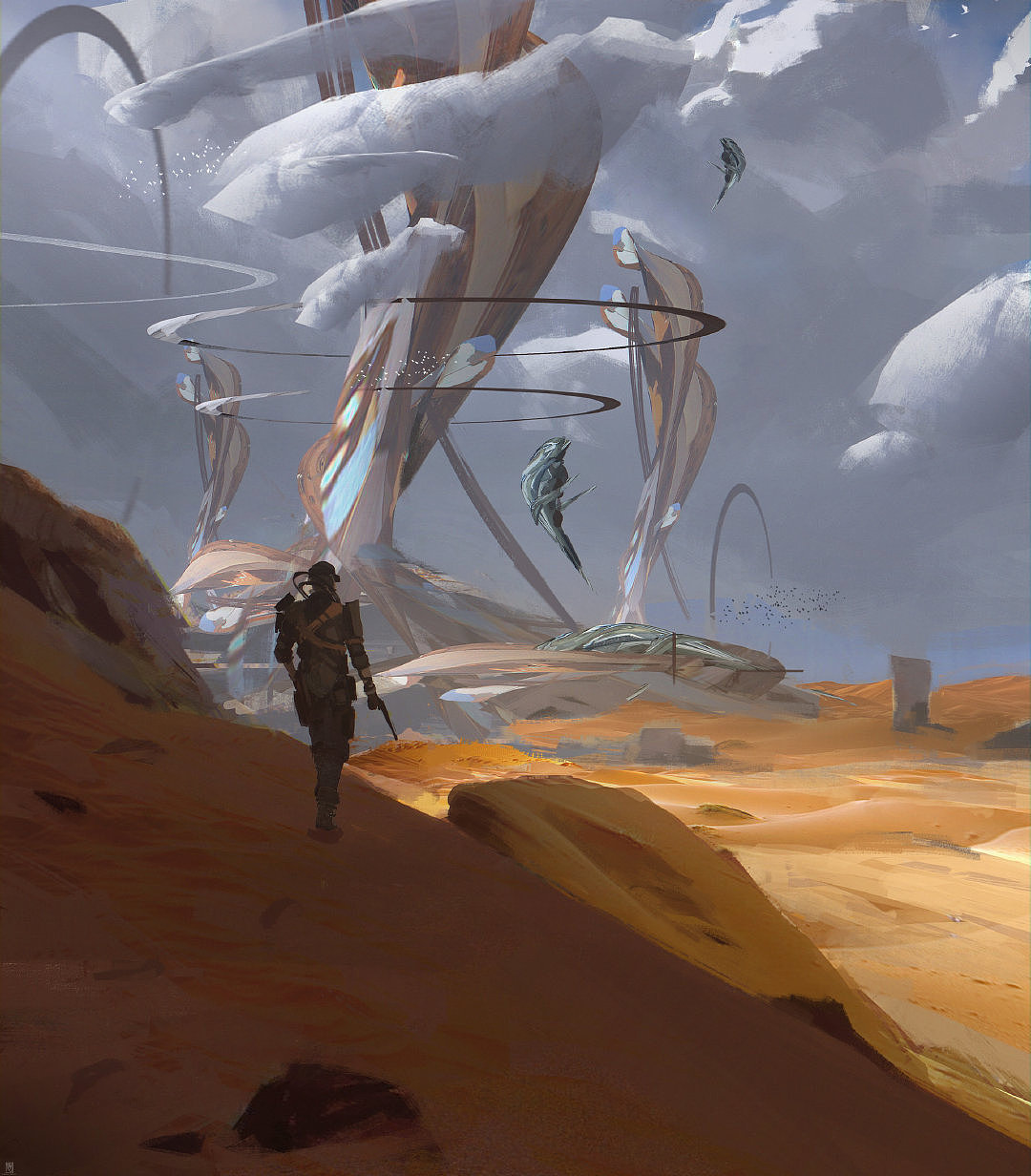 构图与色彩之间的和谐|插画|游戏原画|魔力漫cg学院 - 原创作品