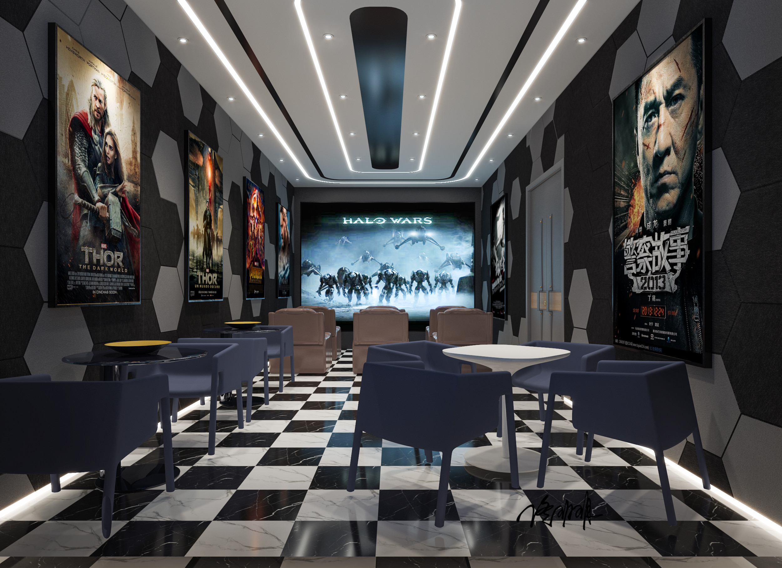 电影院|空间|家装设计|佟玥玥 - 原创作品 - 站酷 (zcool)