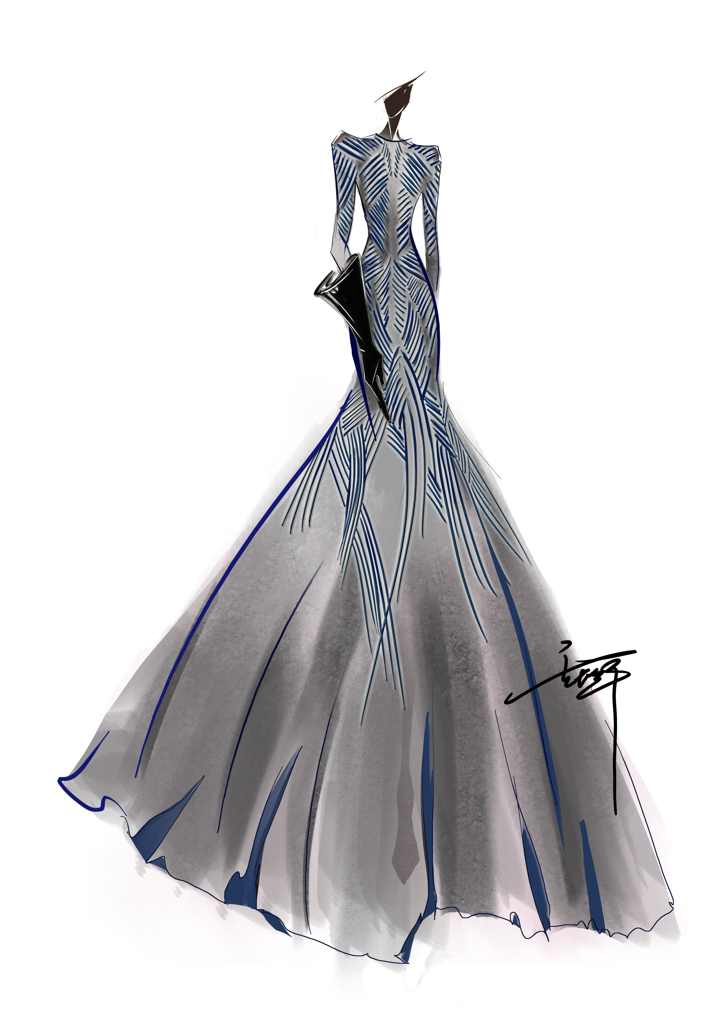 benz 奔驰 礼服设计|服装|正装/礼服|lulu022077 - 原创作品 - 站酷