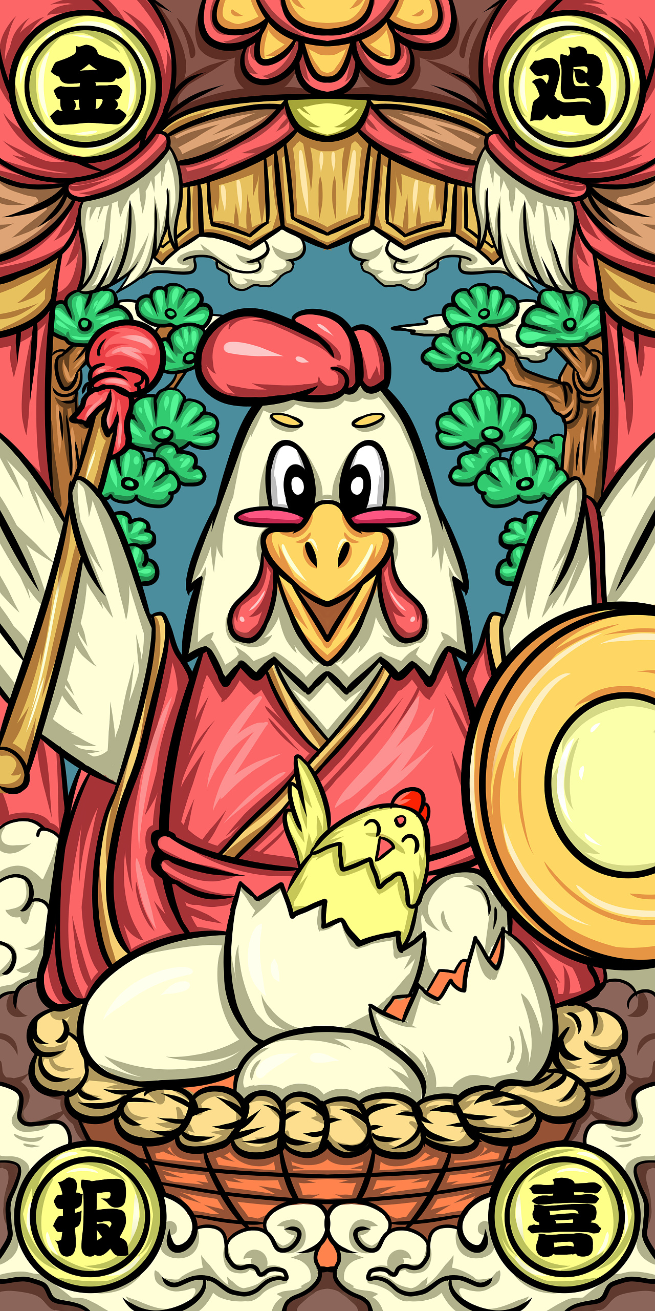 十二生肖国潮插画|插画|创作习作|摩埃摩埃 - 原创作品 - 站酷 (zcool