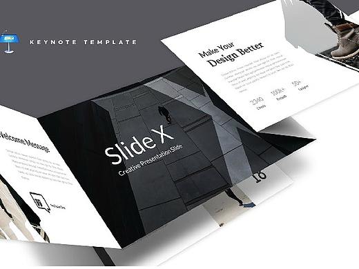  时尚简约论文开题报告Keynote模板