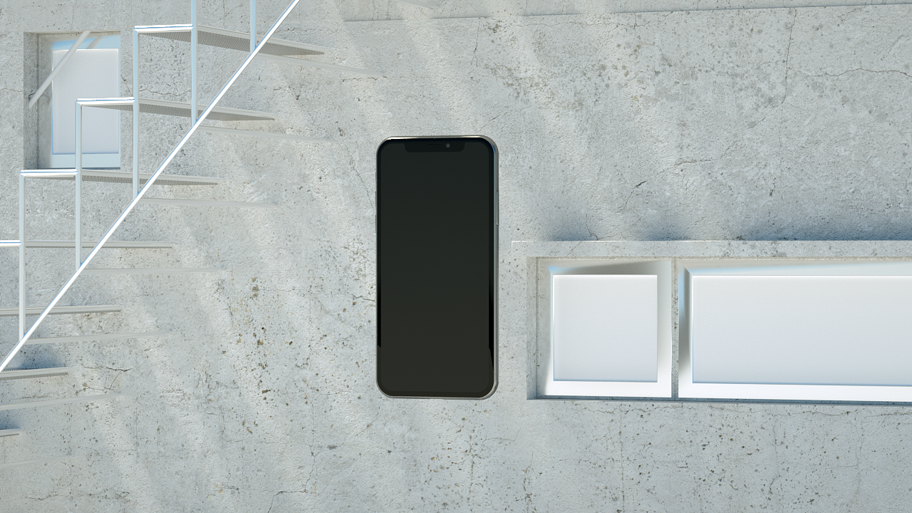 IphoneX 手机单帧练习（图ZOTUzOTQzODQ=） - 其他三维 - 站酷设计师有所原创素材 - 站酷ZCOOL