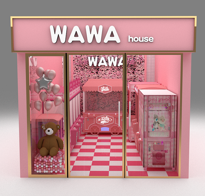 娃娃机店铺设计9