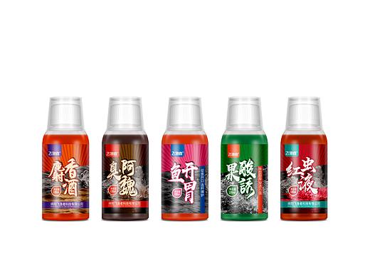 瓶贴不干胶包装设计电商渔具户外小药外包装设计