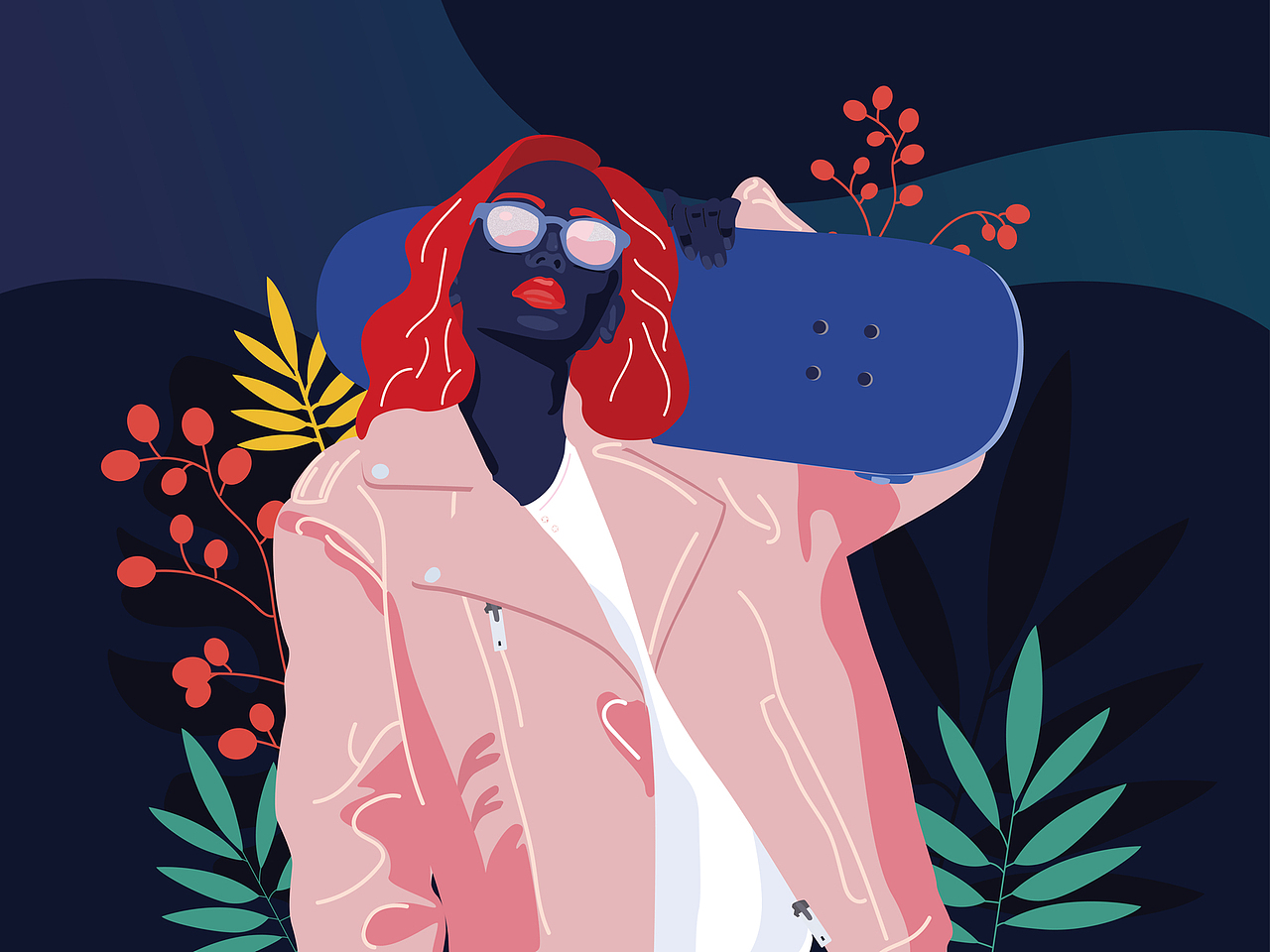 2019 RED团队插画作品（下）（图ZMTkyNzcxMDk2） - 创作习作 - 站酷设计师姚梦艺原创素材 - 站酷ZCOOL