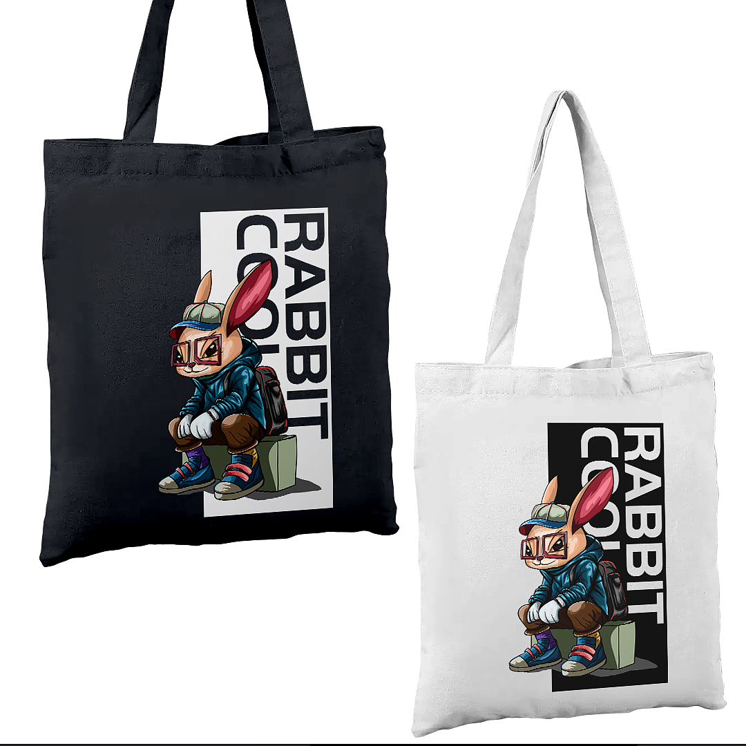 原创插画 酷酷的兔子