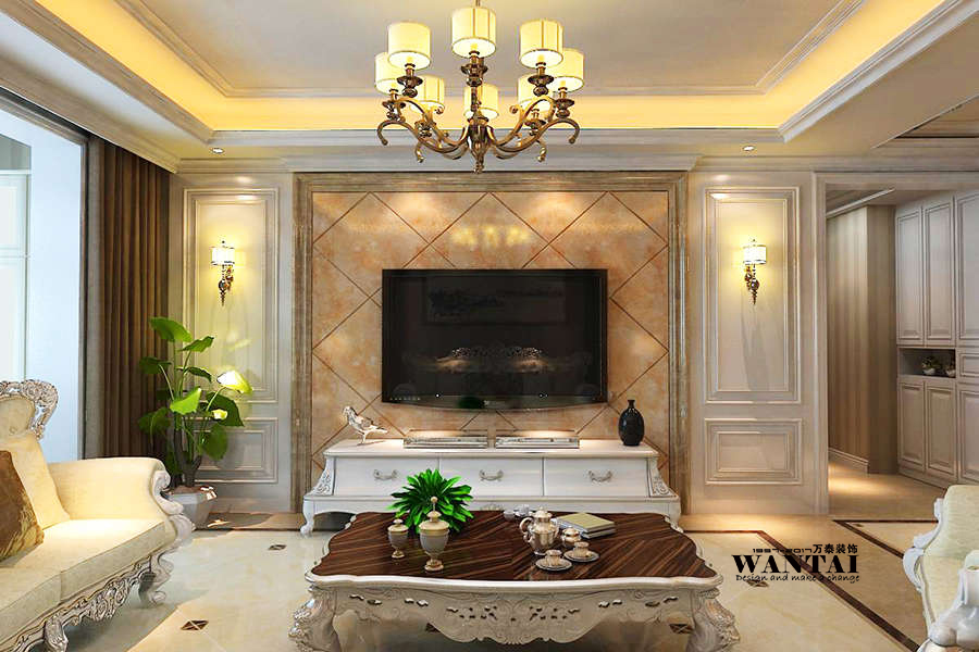 济宁欧式风格影视墙装修设计,奢华与贵气——孙漾漾