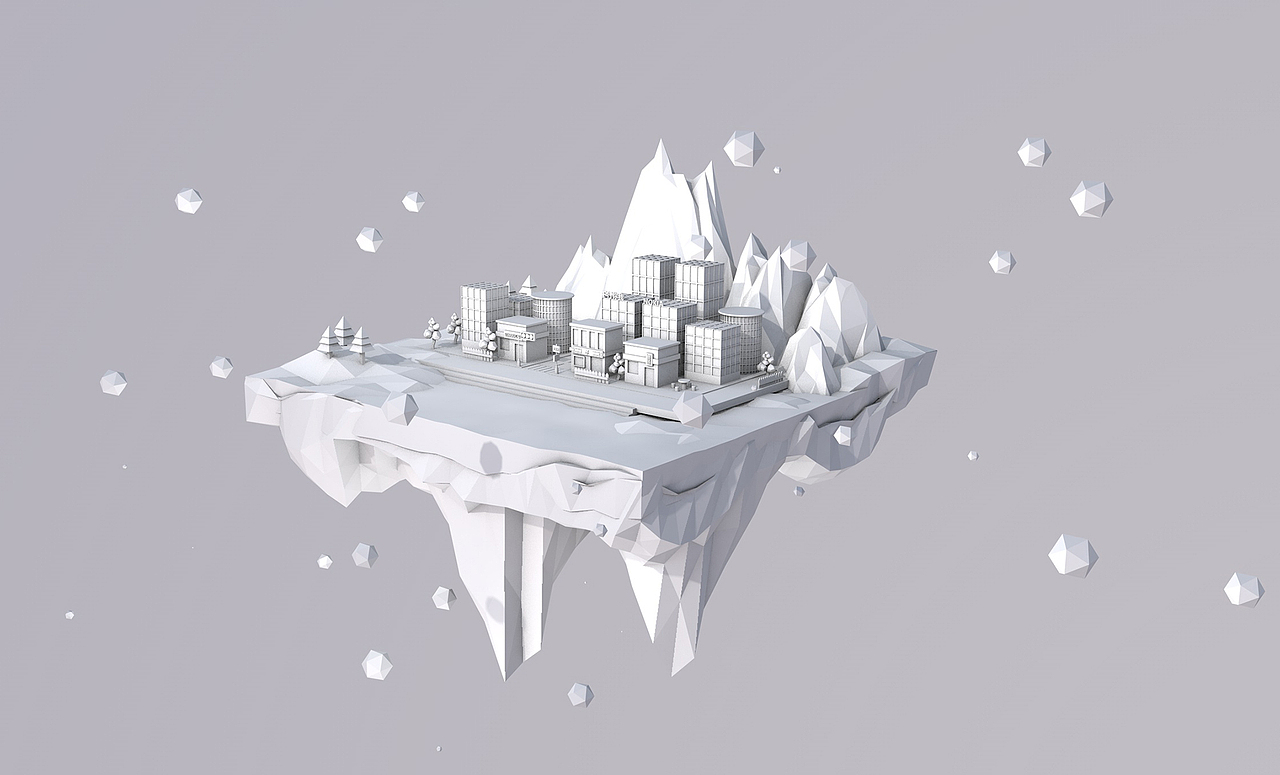 C4D-低多边-兴隆湖（图ZMTQ3NDIwNzM2） - 场景 - 站酷设计师Akang_AK原创素材 - 站酷ZCOOL