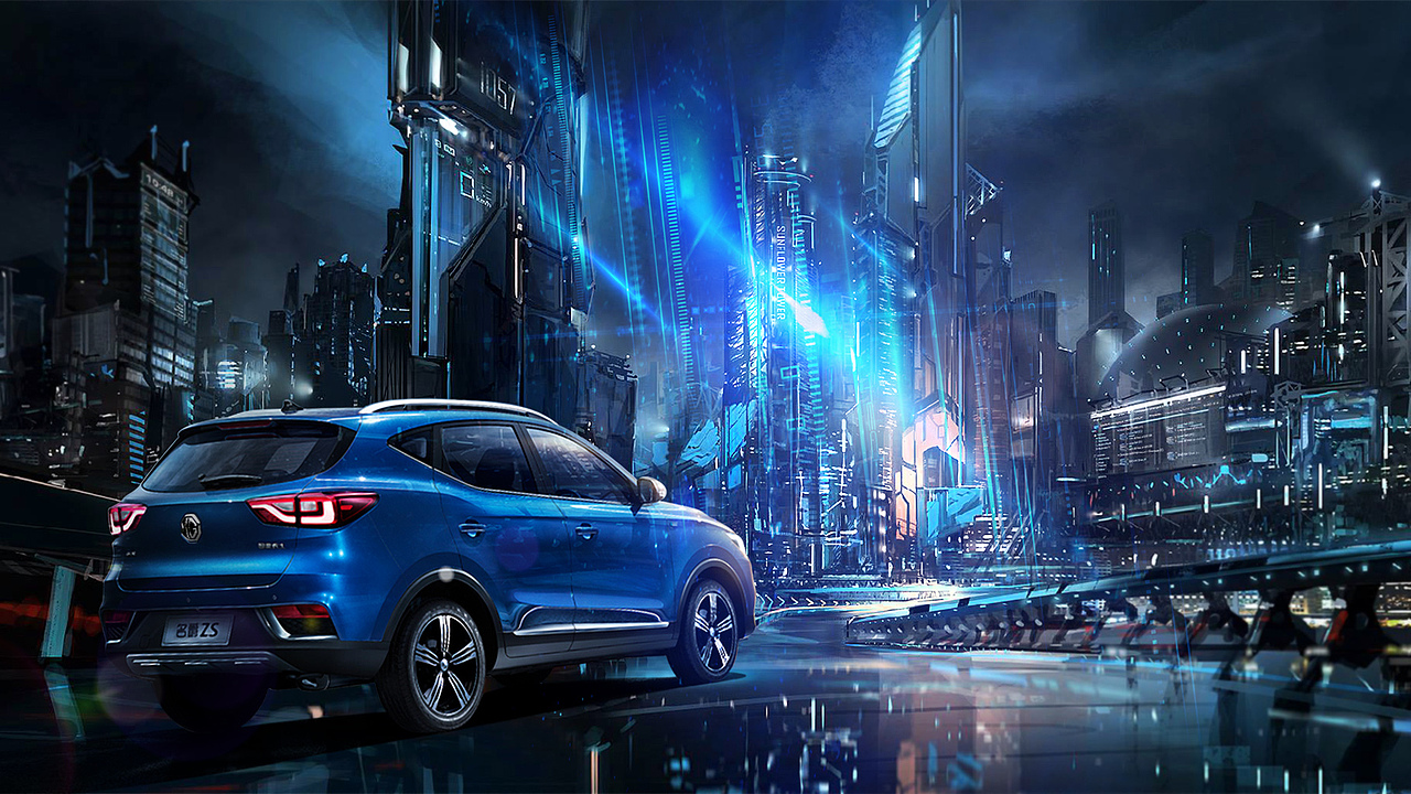 汽车——名爵ZS 车队（图ZODY3MjA3NDQ=） - 产品摄影 - 站酷设计师糊叔原创素材 - 站酷ZCOOL