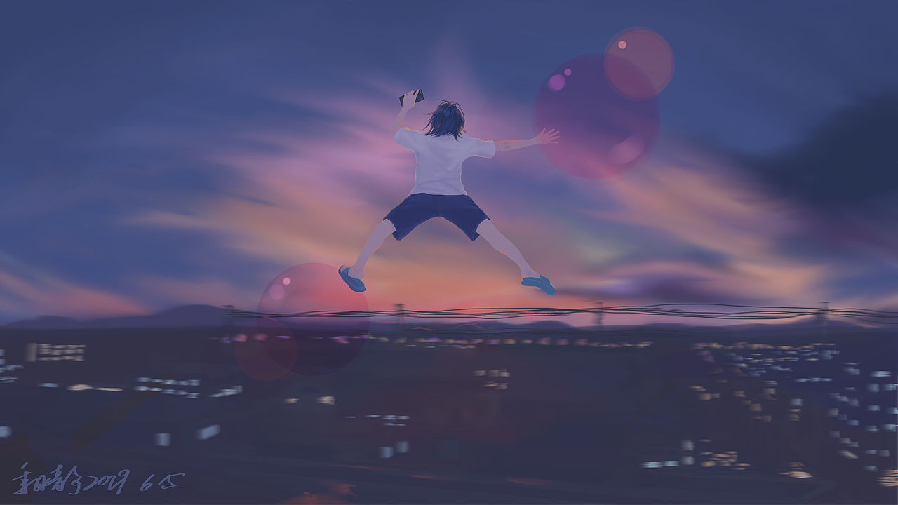 场景插画(壁纸)练习（图ZMTYzNjU4NjY0） - 创作习作 - 站酷设计师别剪线头原创素材 - 站酷ZCOOL