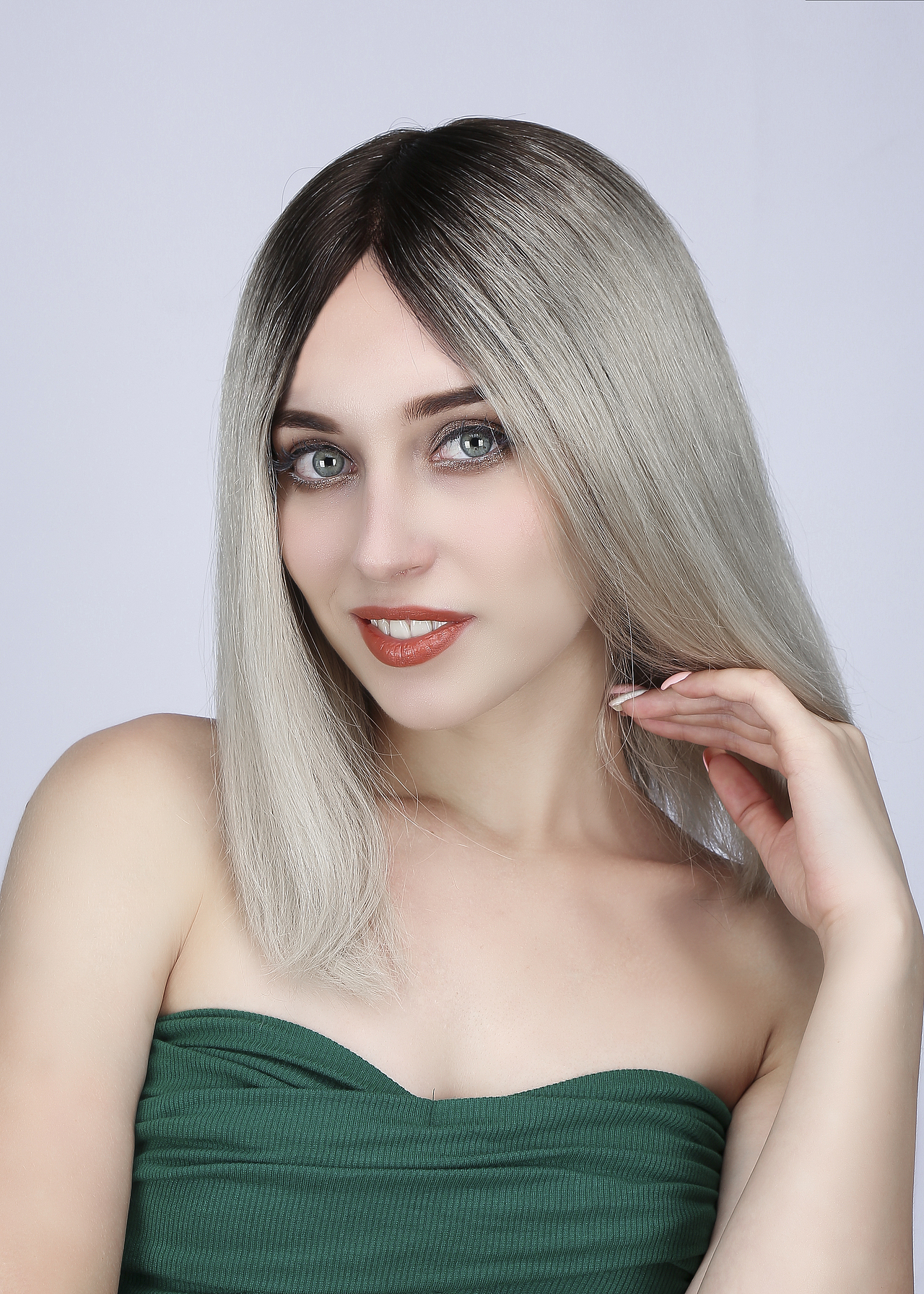 欧美假发产品拍摄