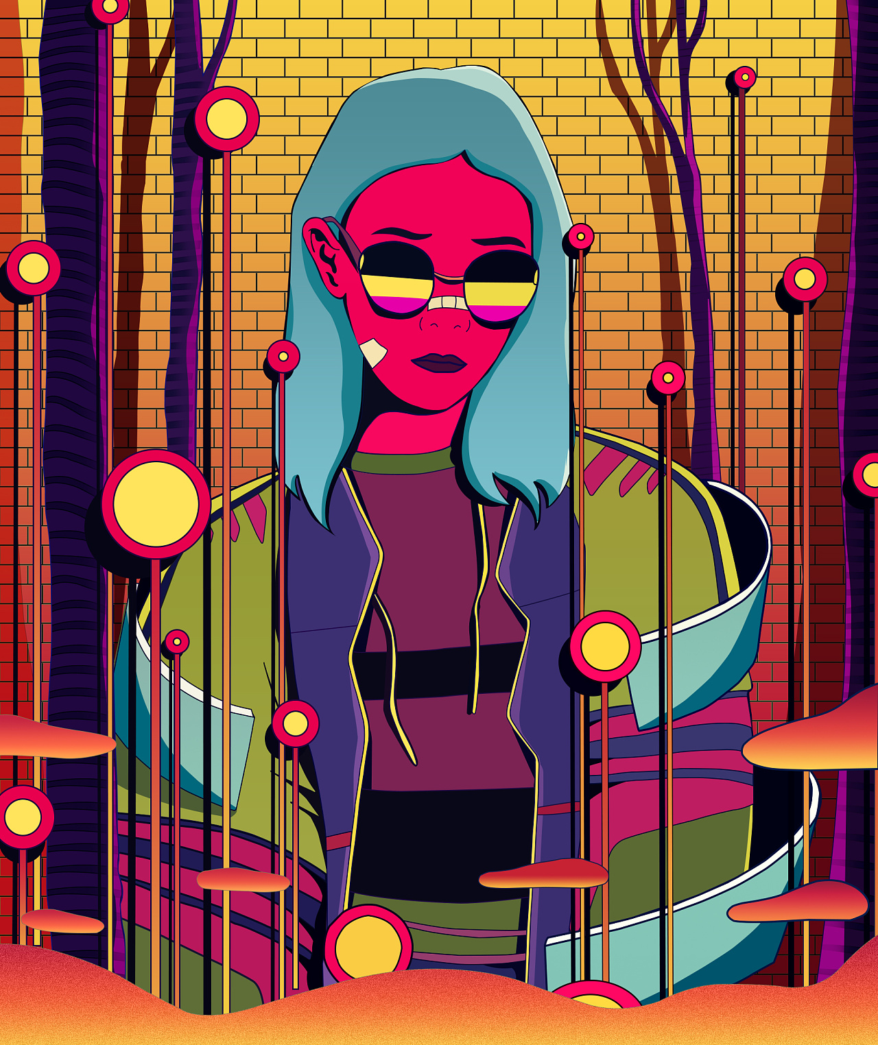 潮流|插画|新锐潮流插画|季白二月 - 临摹作品 - 站酷 (zcool)